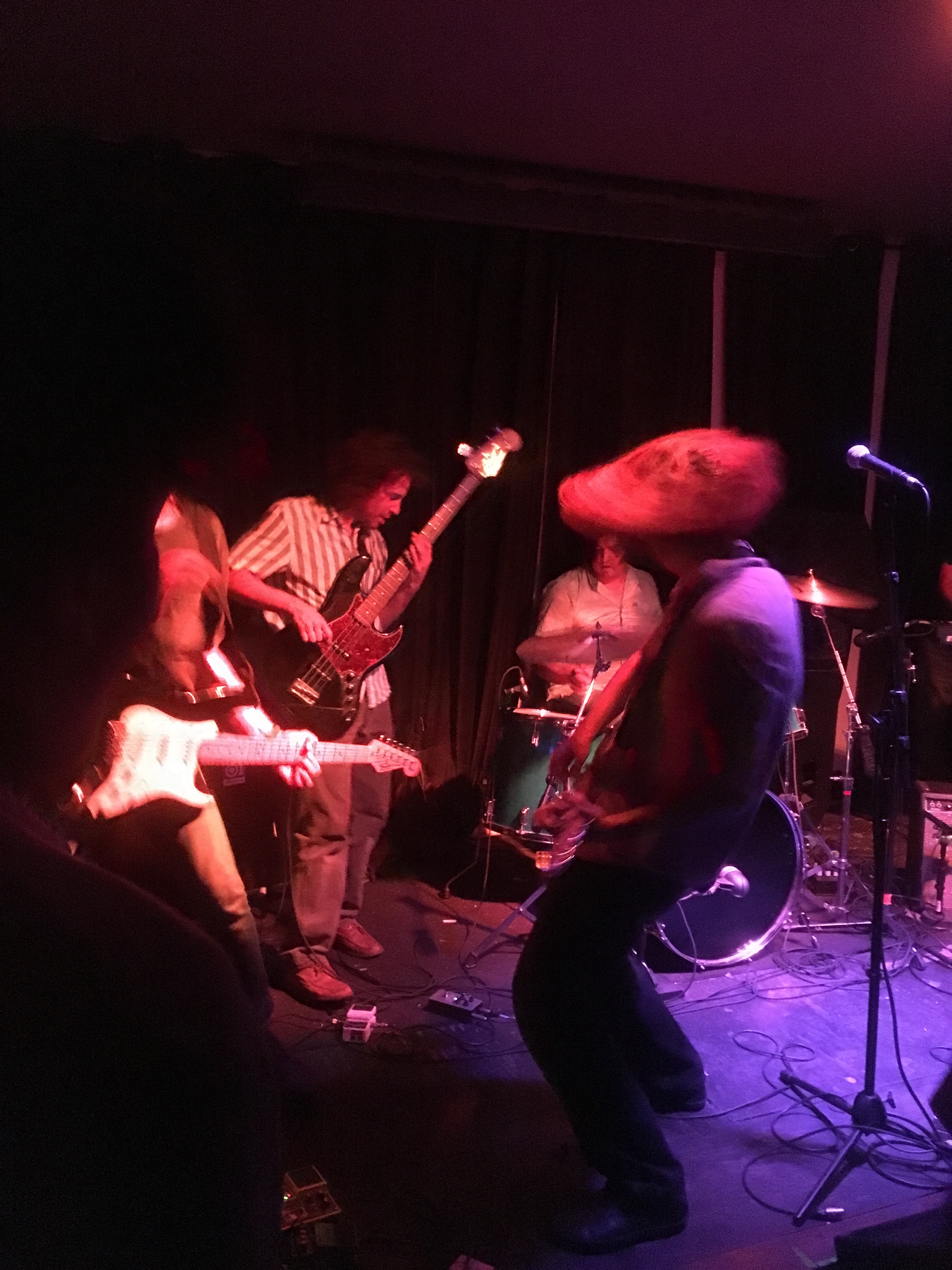 Matt Lamkin playing in a band