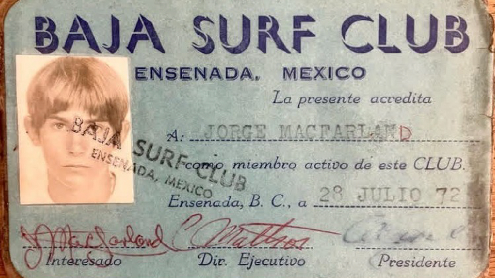 Jorge Macfarland Baja Surf Club